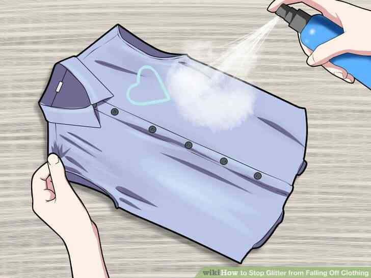 Image intitulé Stop Paillettes de Tomber Hors de Vêtements de l